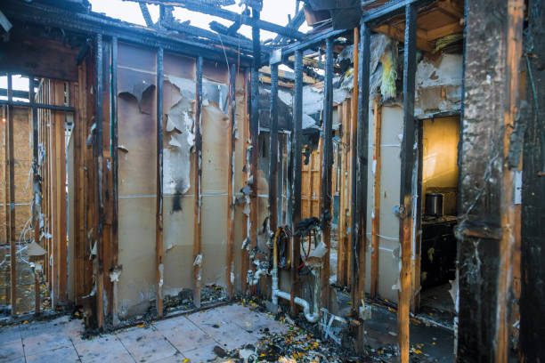 Professional Fire Damage Repair technician working in Sebree, KY